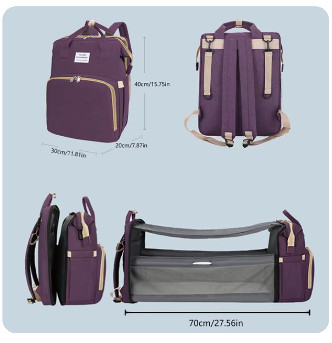 Transformable Diaper Bag Backpack