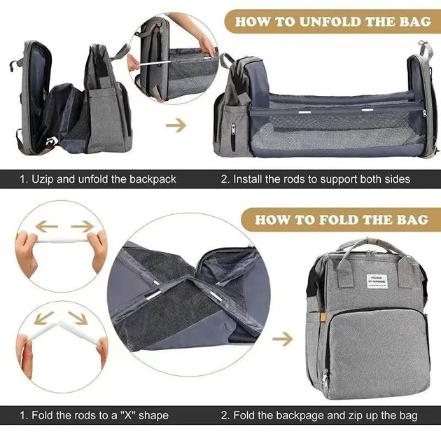 Transformable Diaper Bag Backpack – WorldMart Co.