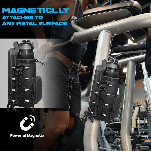 Magnetic Black Gym Bag