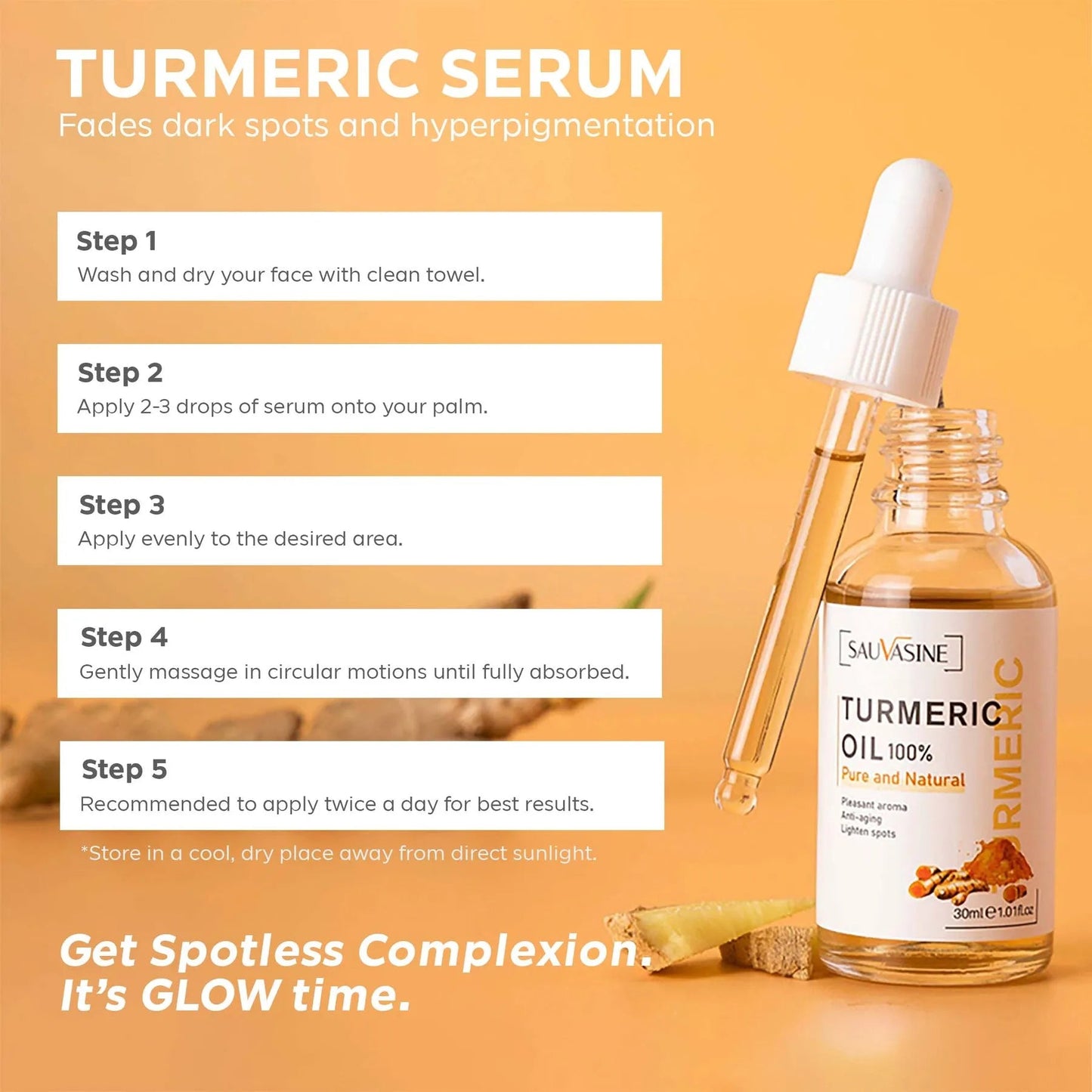 Bright Glow  Radiance Turmeric Serum