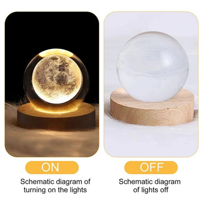 Galaxy Globe: Crystal Night Light