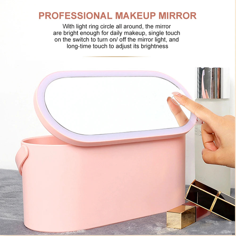 GlowPro Vanity Mirror Organizer