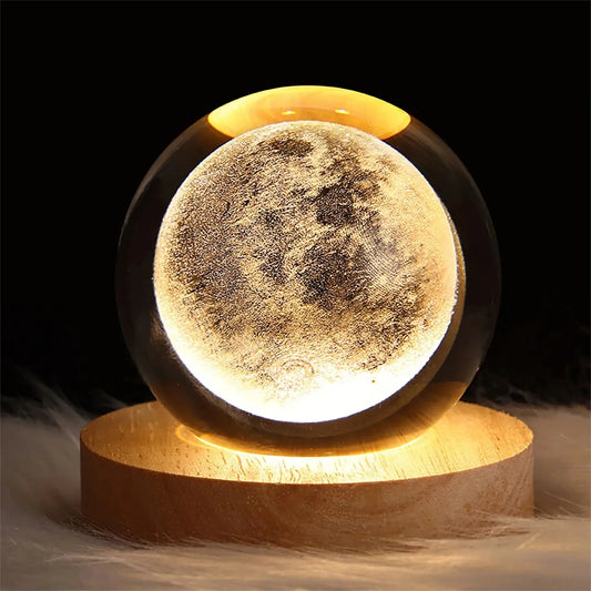 Galaxy Globe: Crystal Night Light