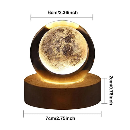 Galaxy Globe: Crystal Night Light