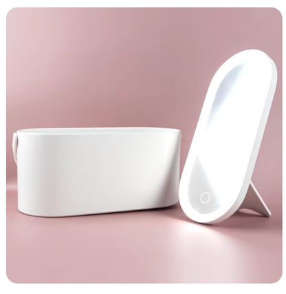 GlowPro Vanity Mirror Organizer